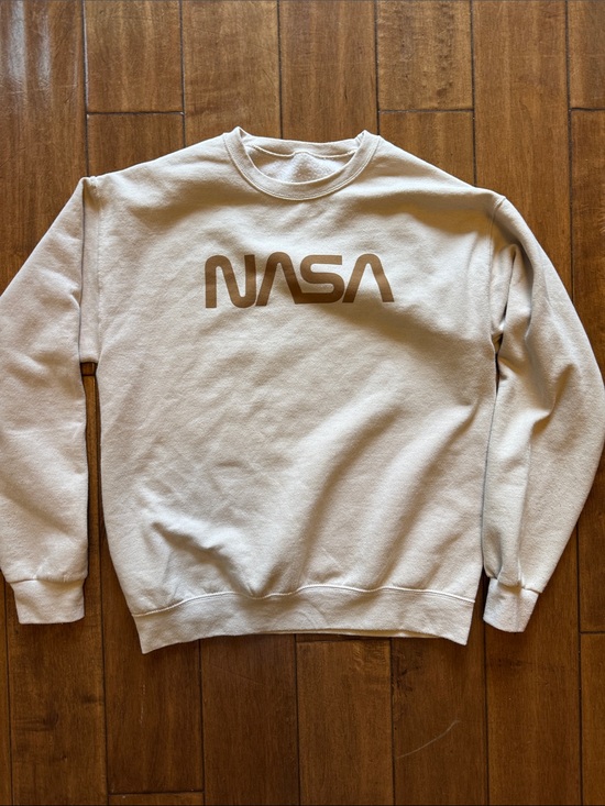 Nasa Other - NASA Logo Cream Crewneck Sweatshirt adult sized small. Read description